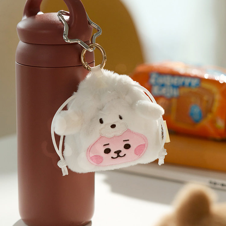 BT21 Baby Fluffy Mini Bag Charm Pouch