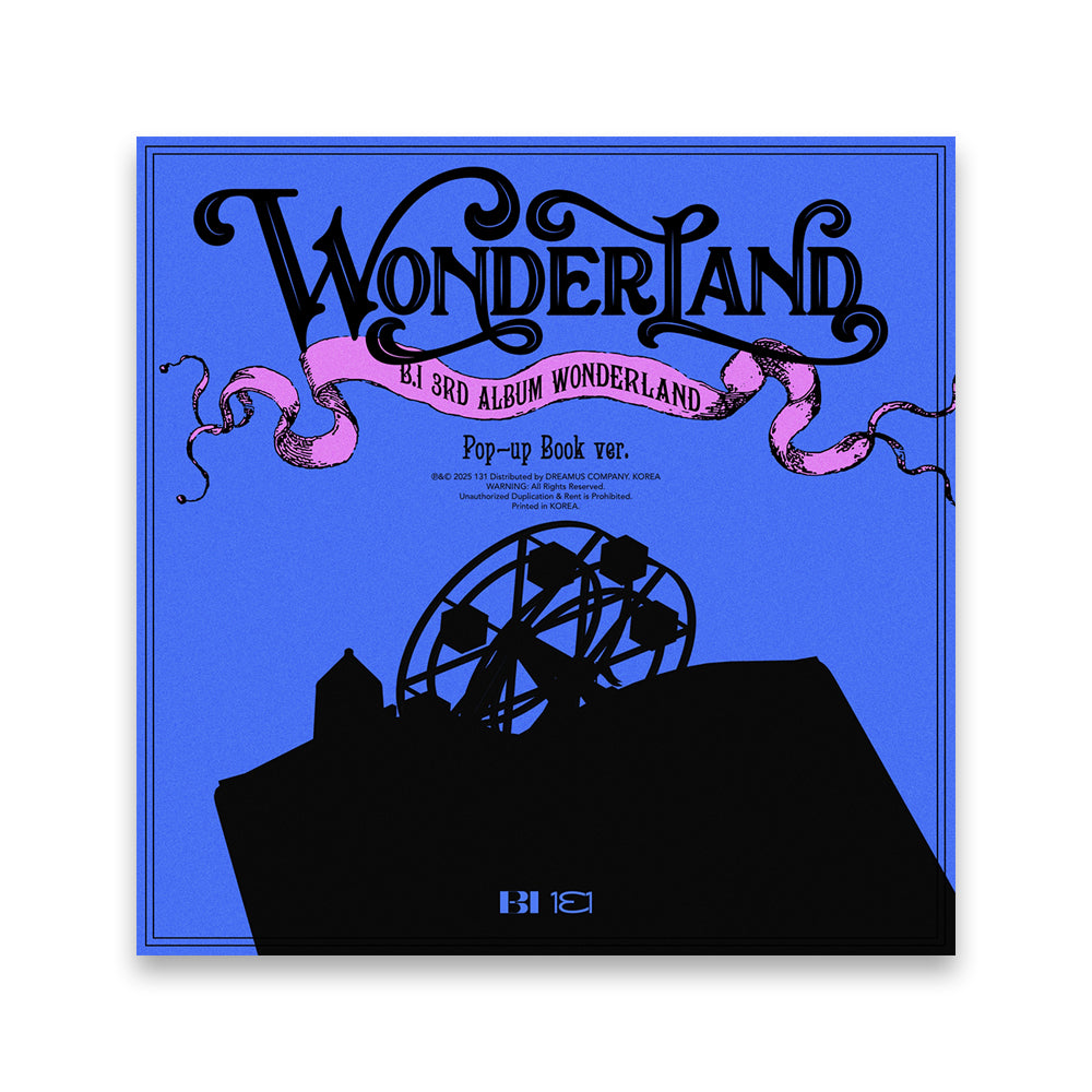 B.I 3rd Full Album : WONDERLAND (Pop-Up Book ver)