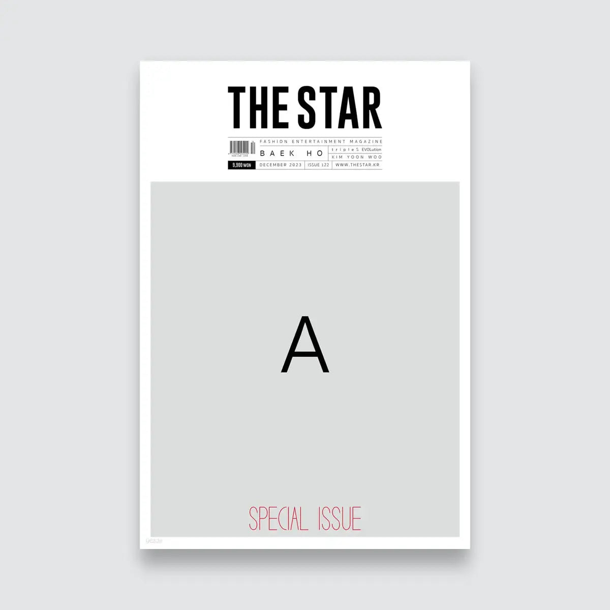 THE STAR Korean Magazine December 2023 : BAEKHO Cover (TRIPLE S Photocard Included)