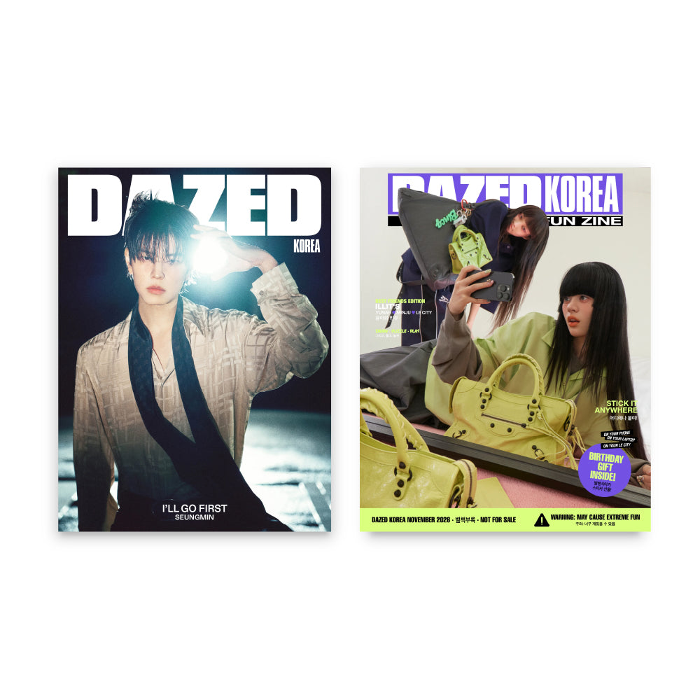 Dazed & Confused Korea November 2026 : STRAY KIDS Seungmin & ILLIT