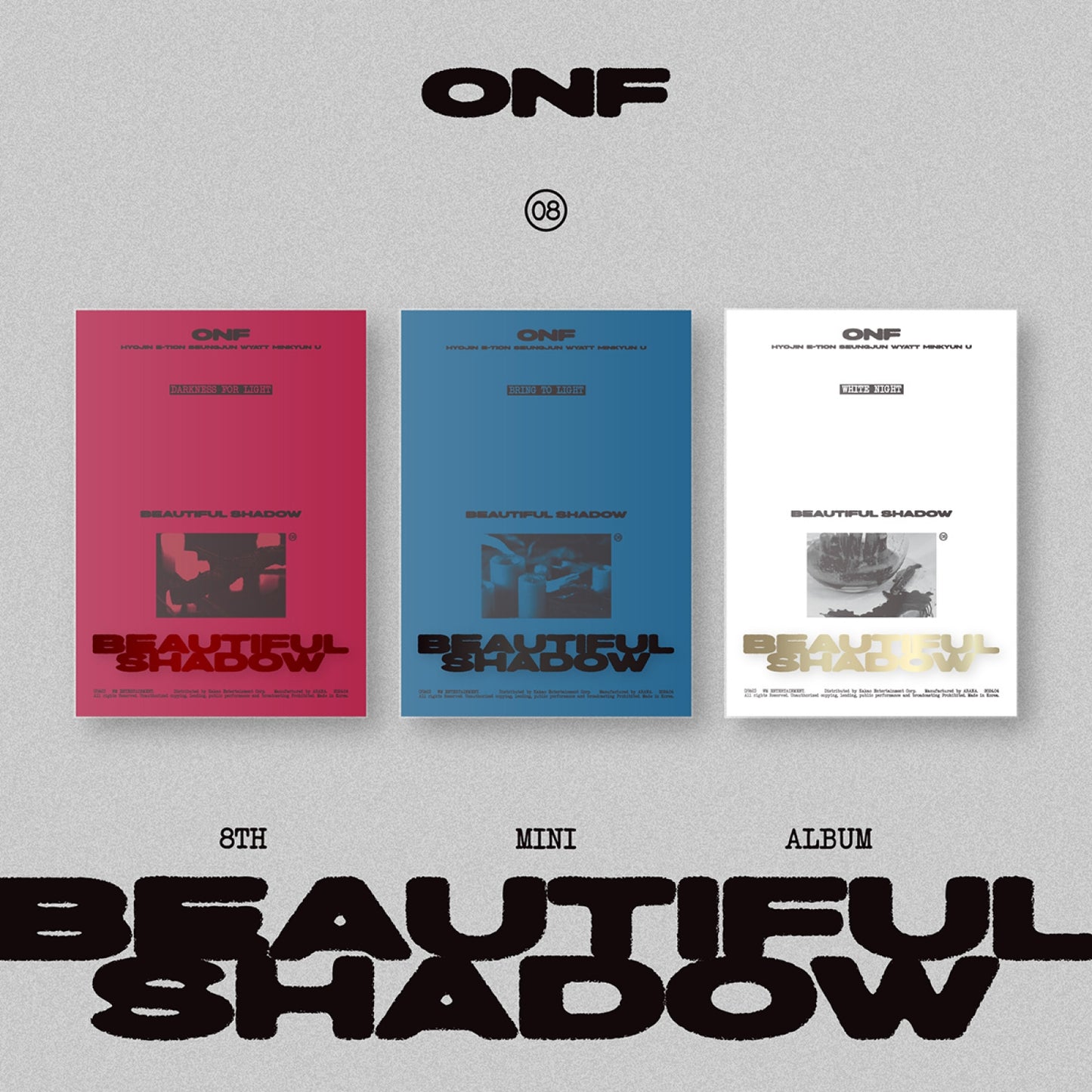 ONF 8th Mini Album : BEAUTIFUL SHADOW