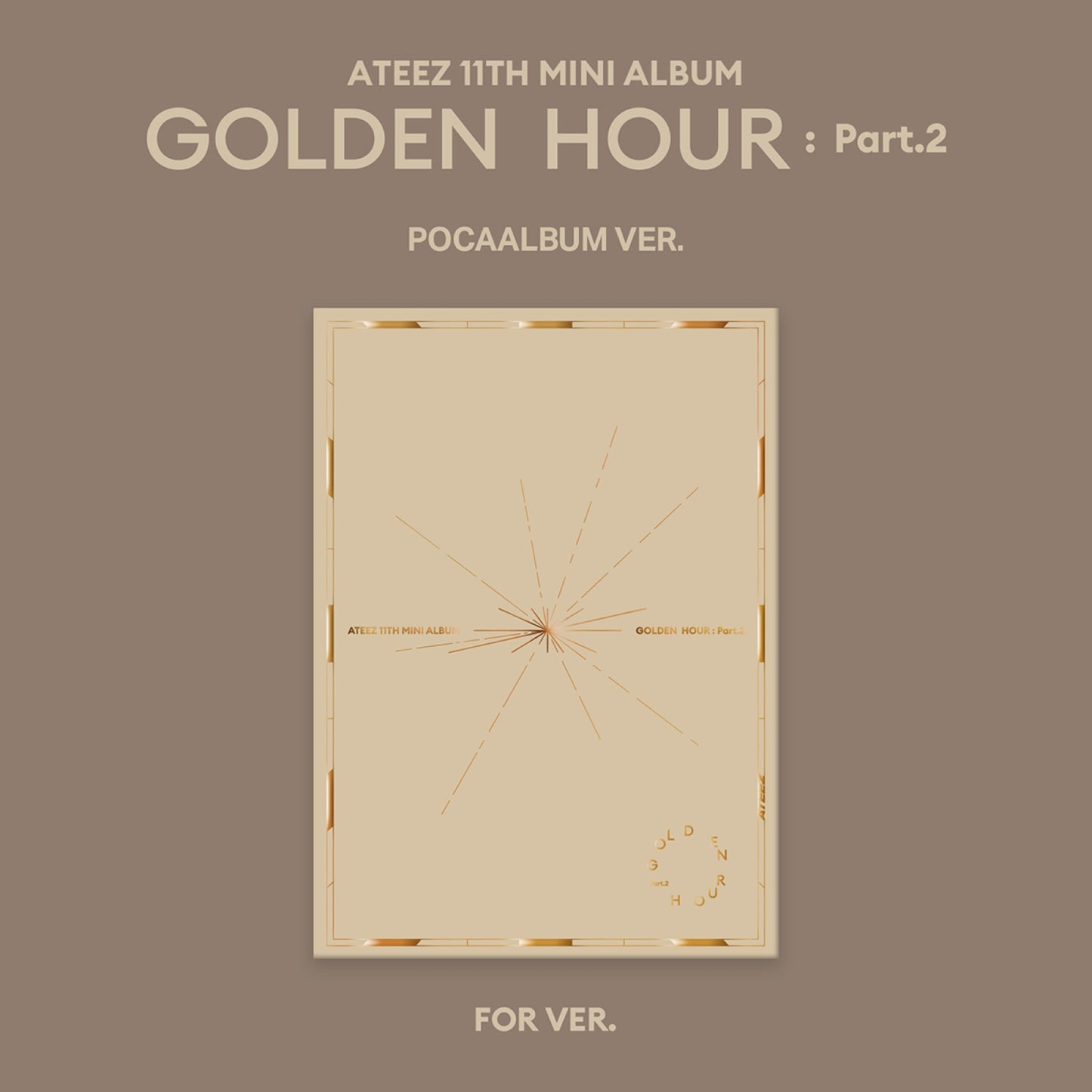 ATEEZ 11th Mini Album : GOLDEN HOUR : Part.2 (POCAALBUM ver)