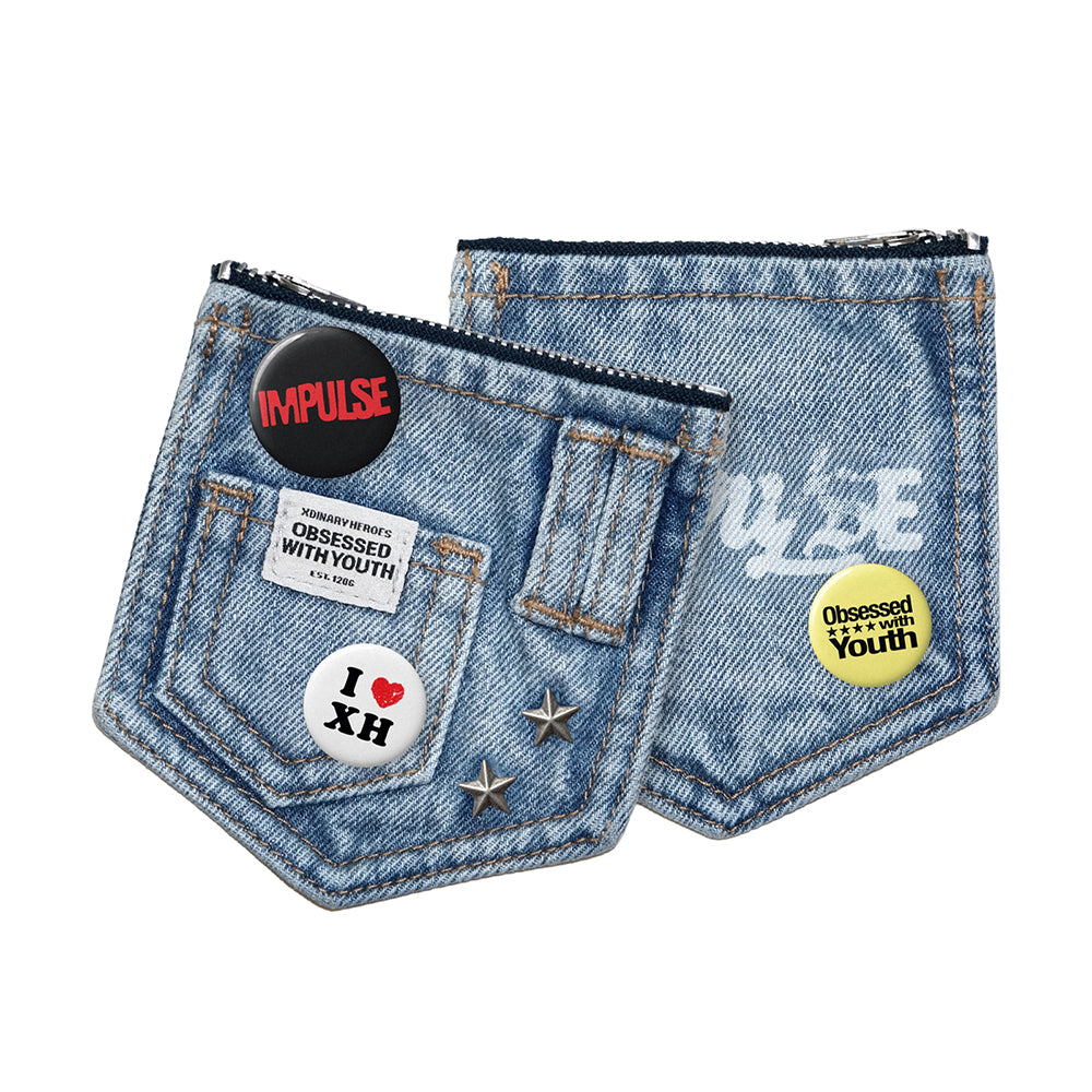 XDINARY HEROES 9th Mini Album : IMPULSE (DENIM POUCH ver)