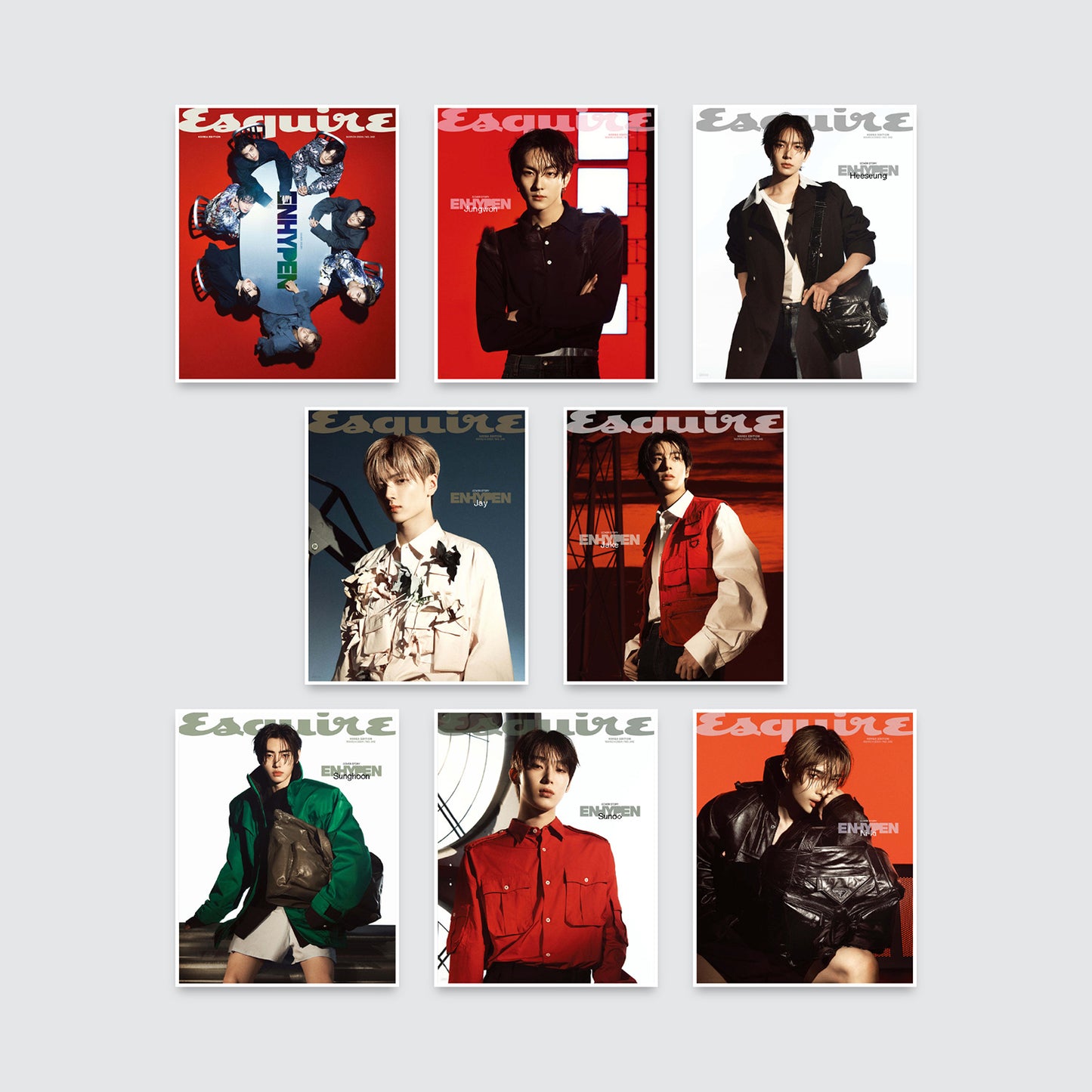 ESQUIRE Korea Magazine March 2024: ENHYPEN Cover