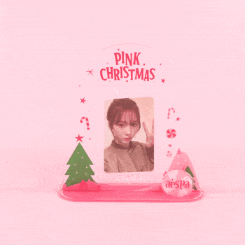 (Pre-Order) aespa 2023 PINK CHRISTMAS Acrylic Turning Stand Set