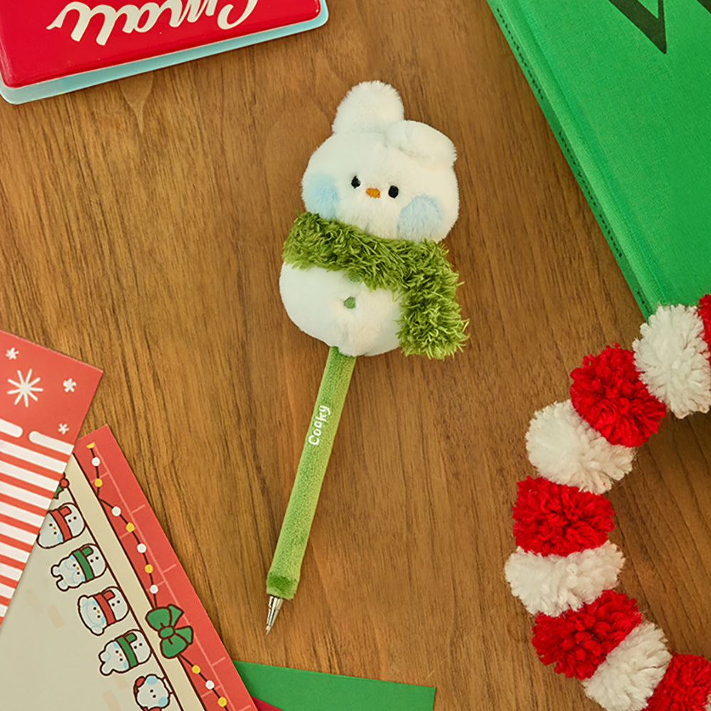 BT21 minini Petit Holiday Snowman Plush Gel Pen