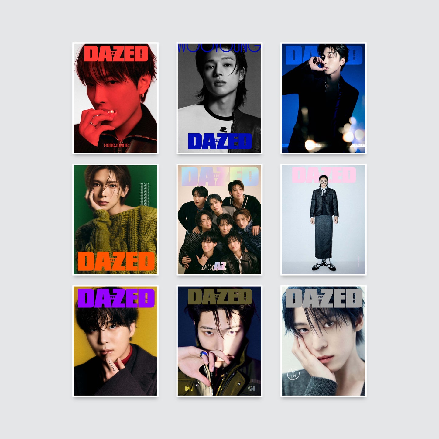Dazed & Confused Korea Magazine December 2024 : ATEEZ Cover