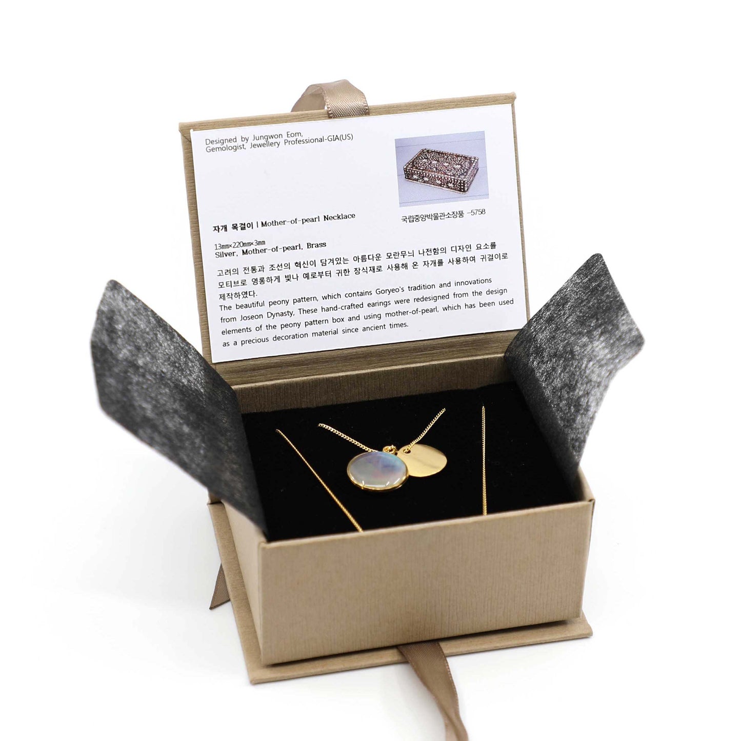 Korean National Museum Mother of Pearl Necklace