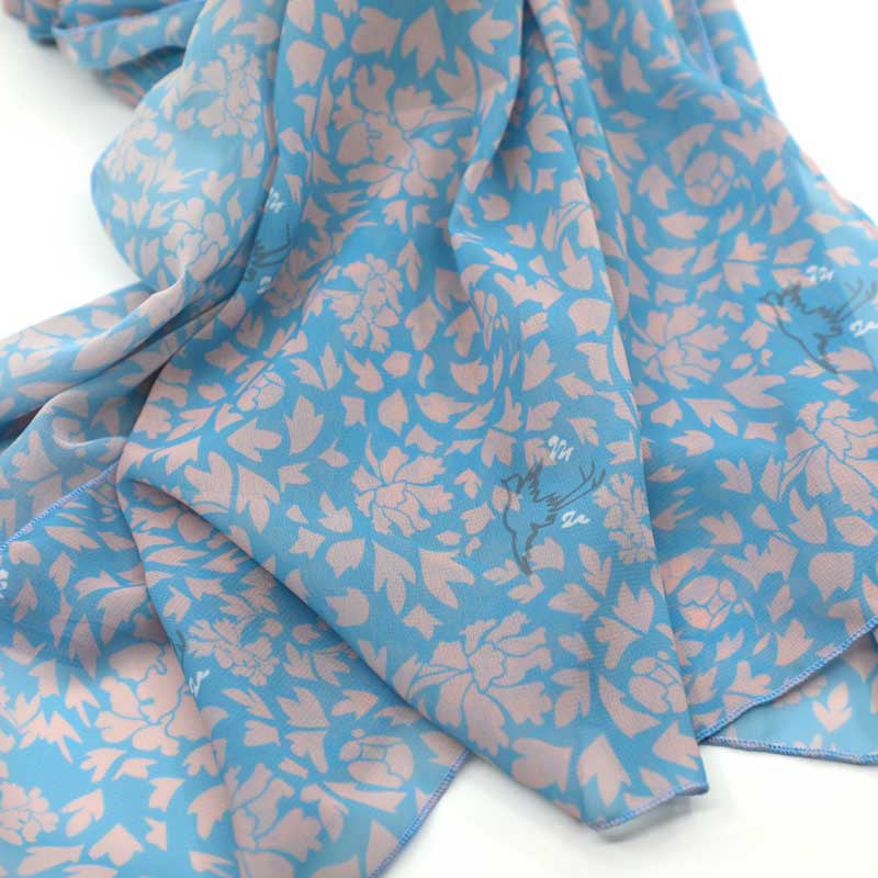 Korean National Museum Peony Pattern Scarf