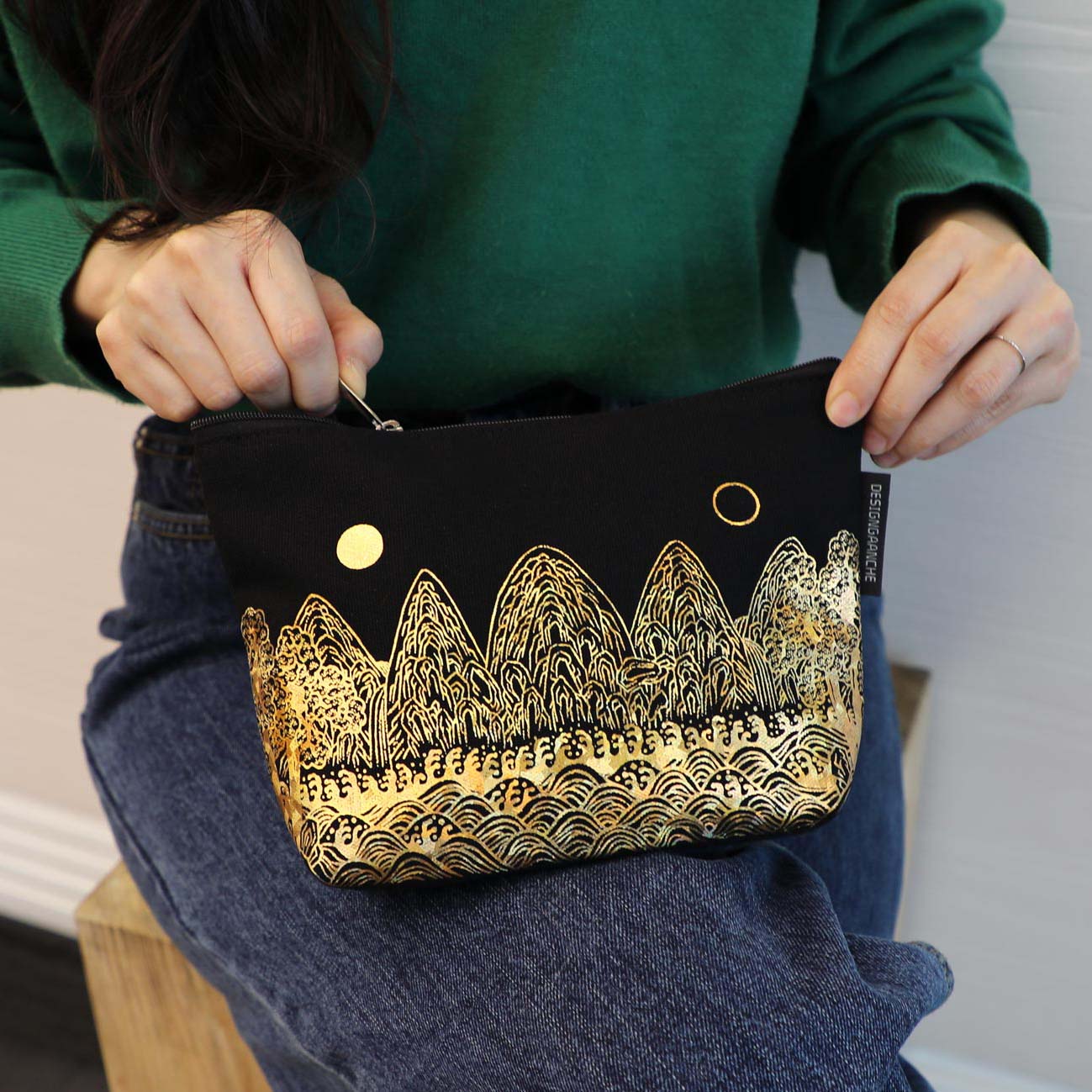 Korean National Museum Sun and Moon Pouch