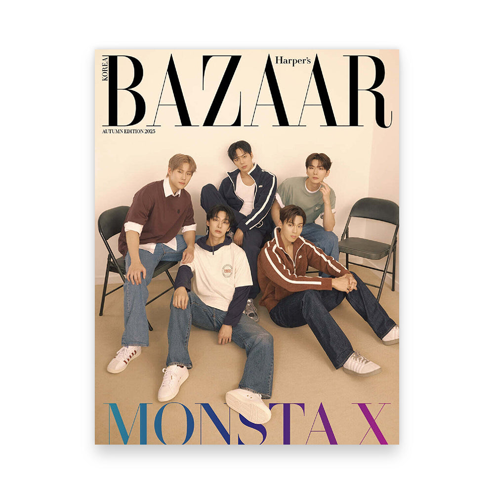 BAZAAR Korea Autumn Edition 2025 : MONSTA X (5 Photocards Included)