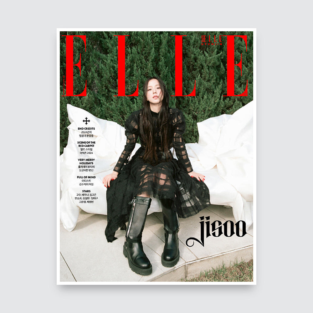 ELLE Korea Magazine December 2024 : BLACKPINK Jisoo Cover