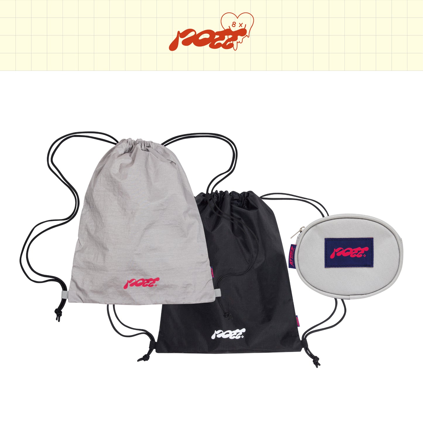 ATEEZ X POTT Gym Sack Set