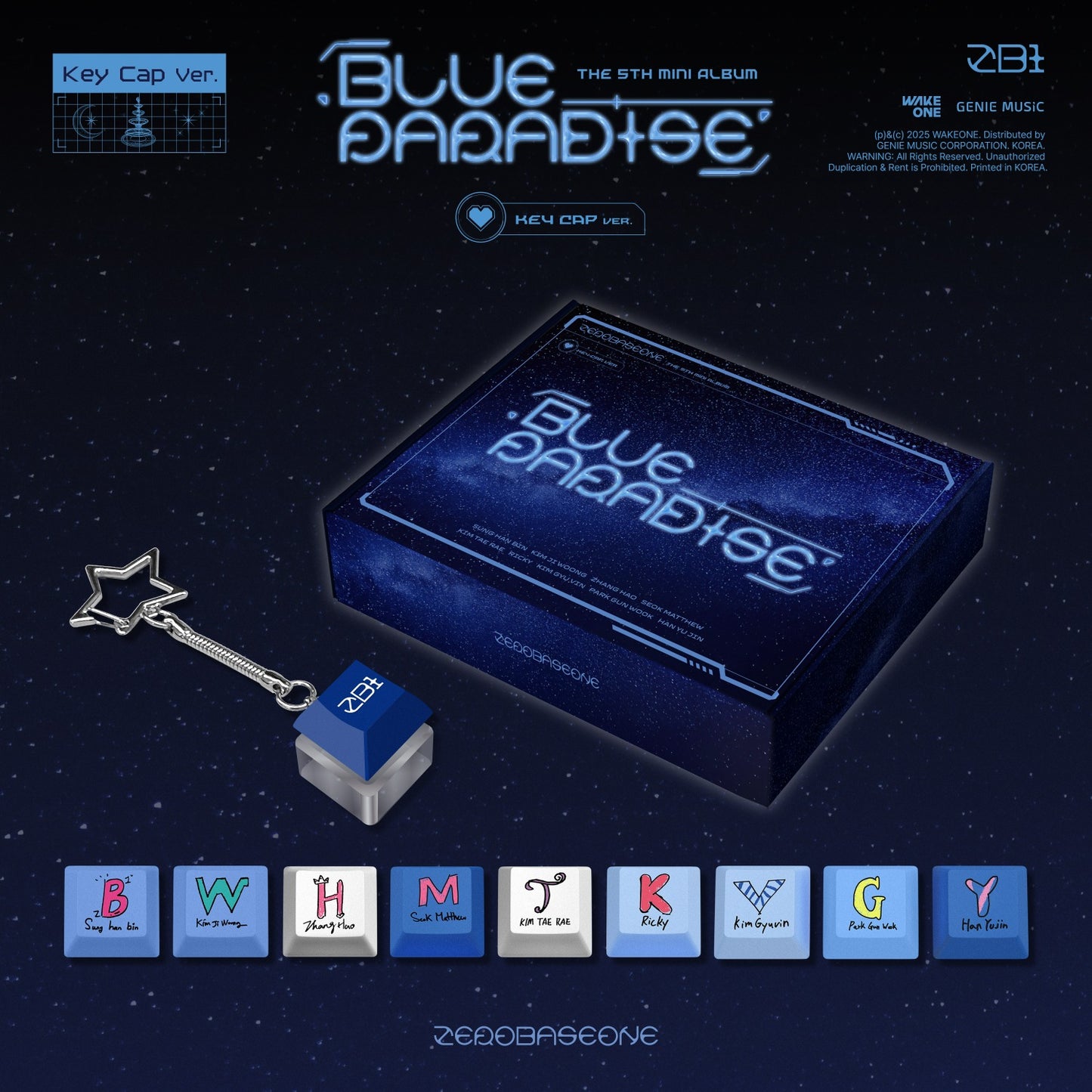 ZEROBASEONE 5th Mini Album : BLUE PARADISE (Key Cap ver)