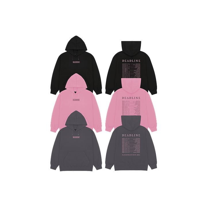 BLACKPINK DEADLINE HOODIE パーカー Lサイズ ピンク BLACKPINK DEADLINE HOODIE パーカー Lサイズ ピンク - メルカリ