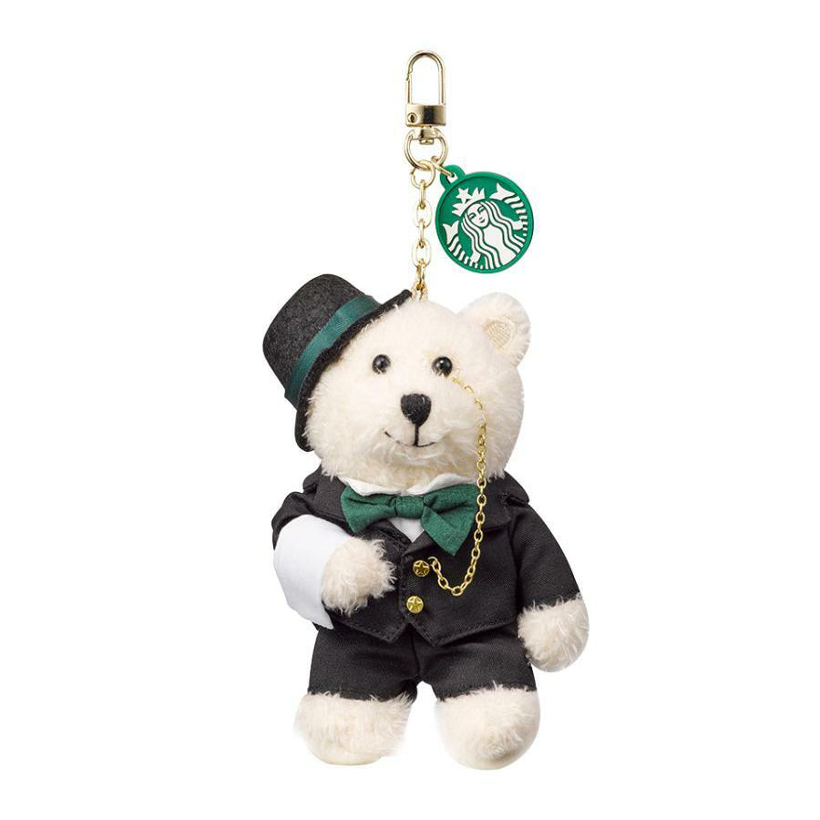 Korea Box Starbucks 23 Cherry Blossom Bearista Lock Keychain