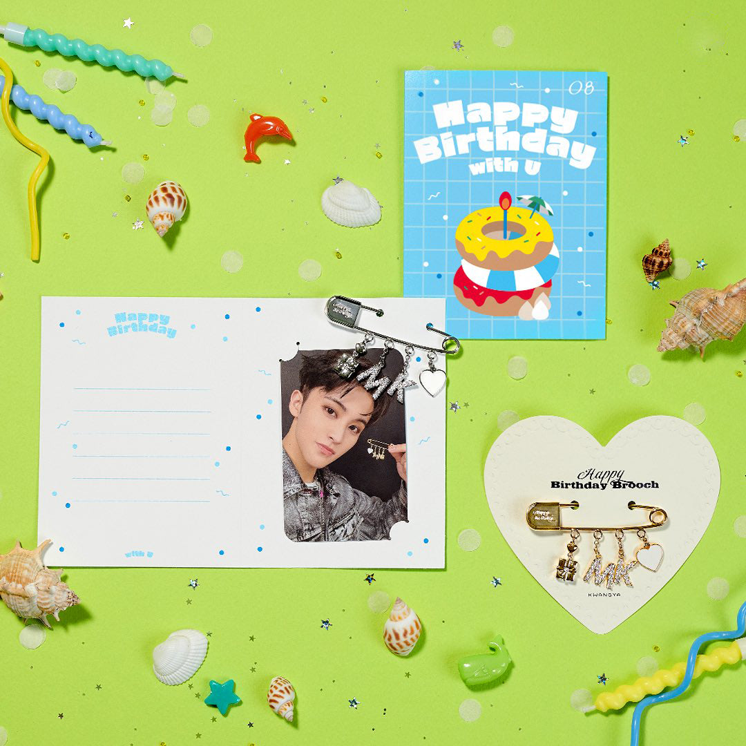 NCT MARK Artist Birthday Brooch & Birthday Card
