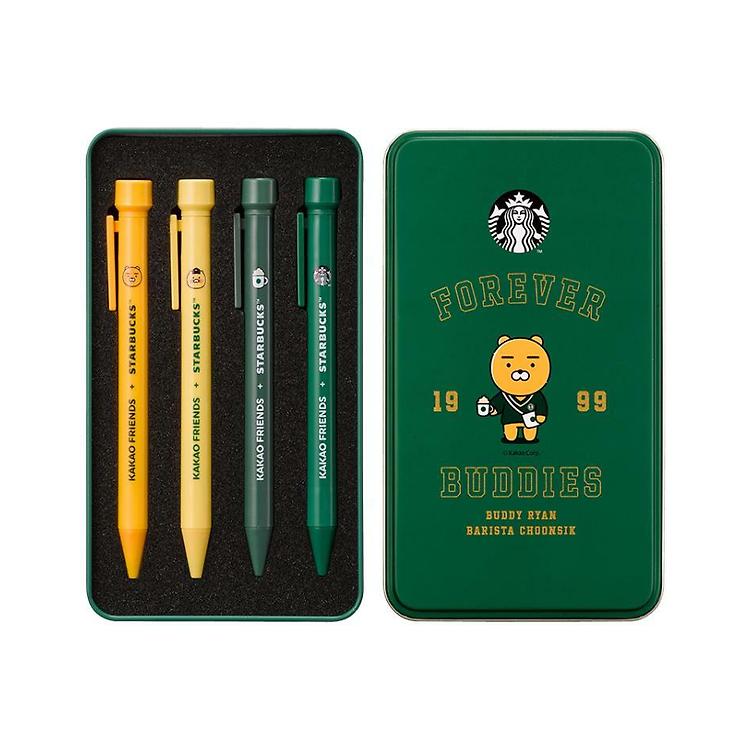 Starbucks Korea X KAKAO FRIENDS MyBuddy Stamp Pen Set (4P