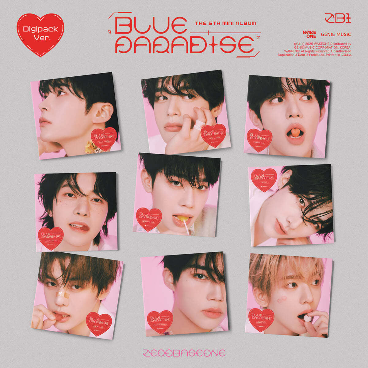 ZEROBASEONE 5th Mini Album : BLUE PARADISE (Digipack ver)