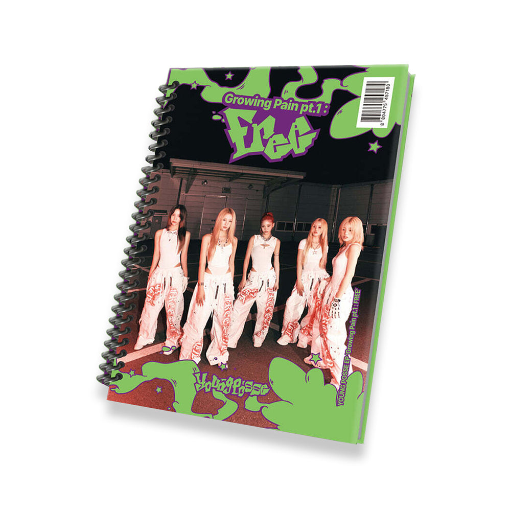 YOUNG POSSE 4th Mini Album : Growing Pain pt.1 : FREE (Sticker Book ver)