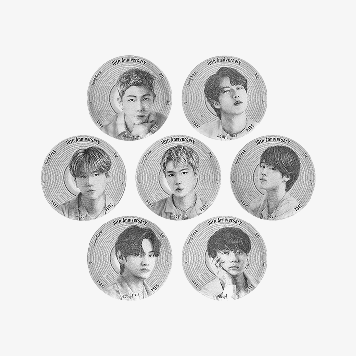 BTS 10th Anniversary Commemorative Medal (Silver) – KPOP2U_Unnie