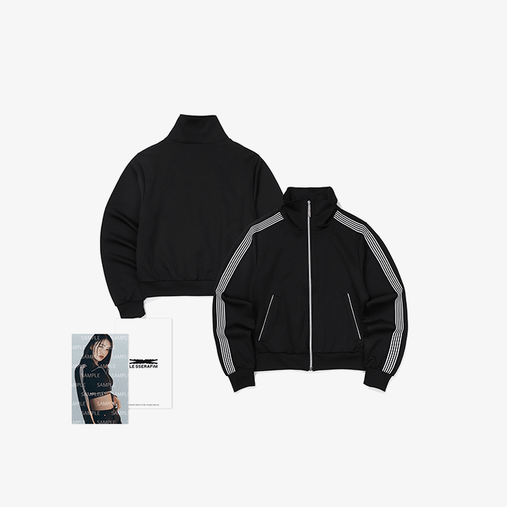 (Pre-Order) LE SSERAFIM [2023 S/S Pop-Up Store] Track Top (Black)