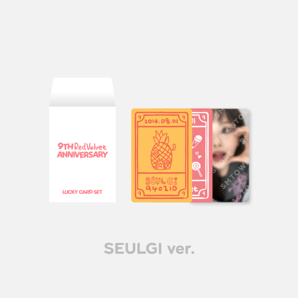 RED VELVET 9th Anniversary Lucky Card Set