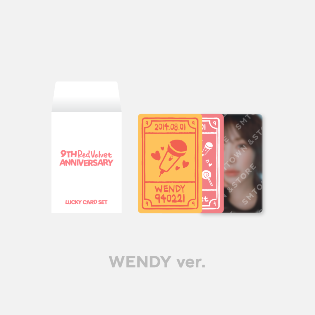 RED VELVET 9th Anniversary Lucky Card Set
