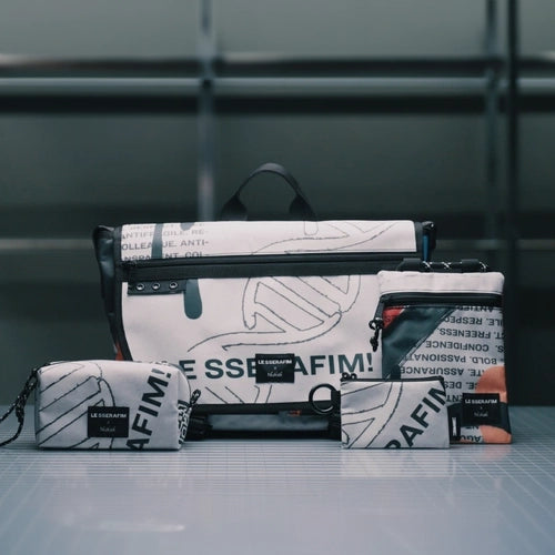 LESSERAFIM × Nukak 】 ルセラ アップサイクリング バッグ LESSERAFIM × Nukak 】 ルセラ アップサイクリング バッグ