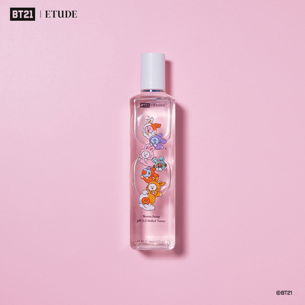 BT21 ETUDE HOUSE pH 5.5 Relief Toner 350 ml KPOP2U Unnie