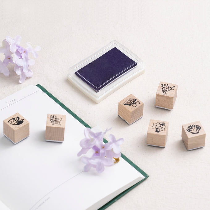 IU LILAC Wood Stamp Set