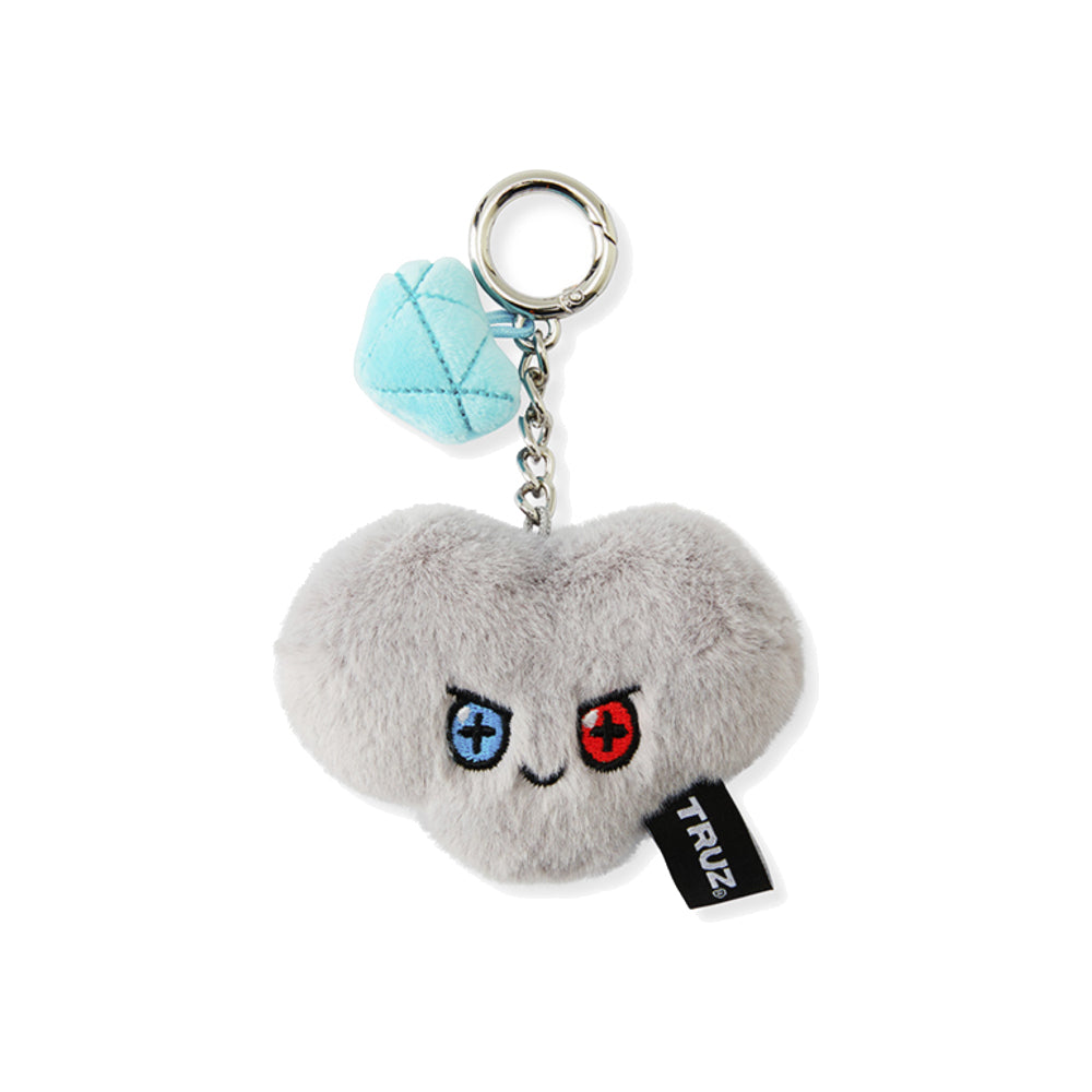 TRUZ Flatfur Diamond Face Back Charm Plush
