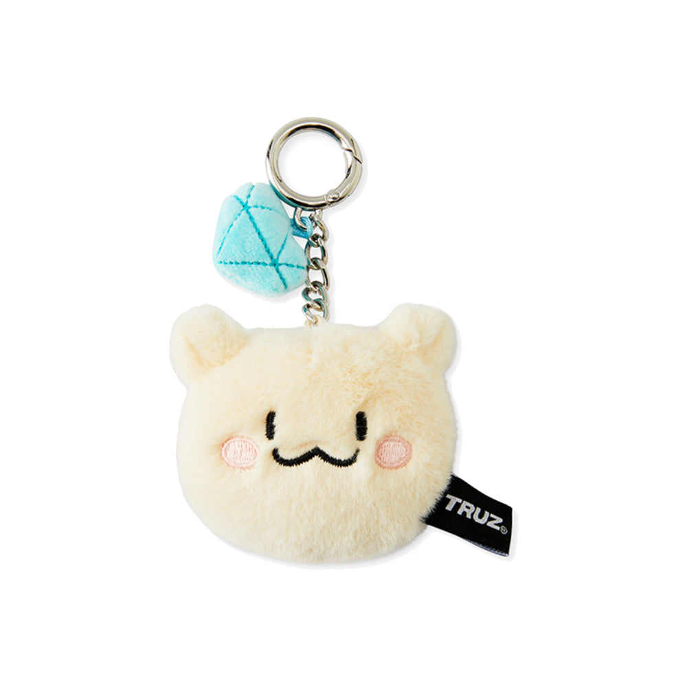 TRUZ Flatfur Diamond Face Back Charm Plush