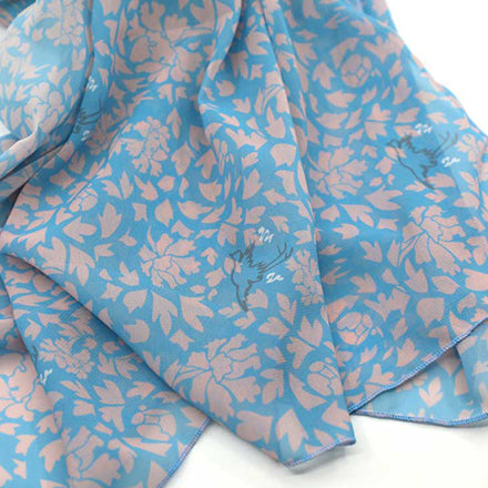 Korean National Museum Peony Pattern Scarf