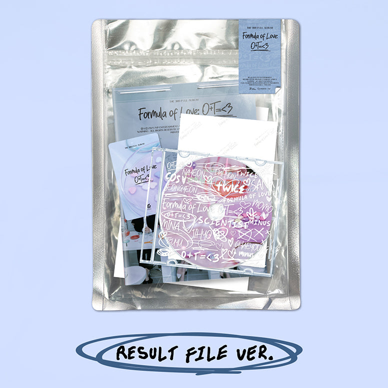 TWICE 3rd Full Album : Formula of Love: O+T=<3 (Result File Ver)