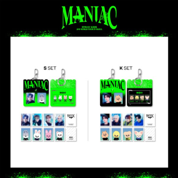 STRAY KIDS 2nd World Tour MANIAC in Seoul SKZOO ID Photo Dual Frame Keyring