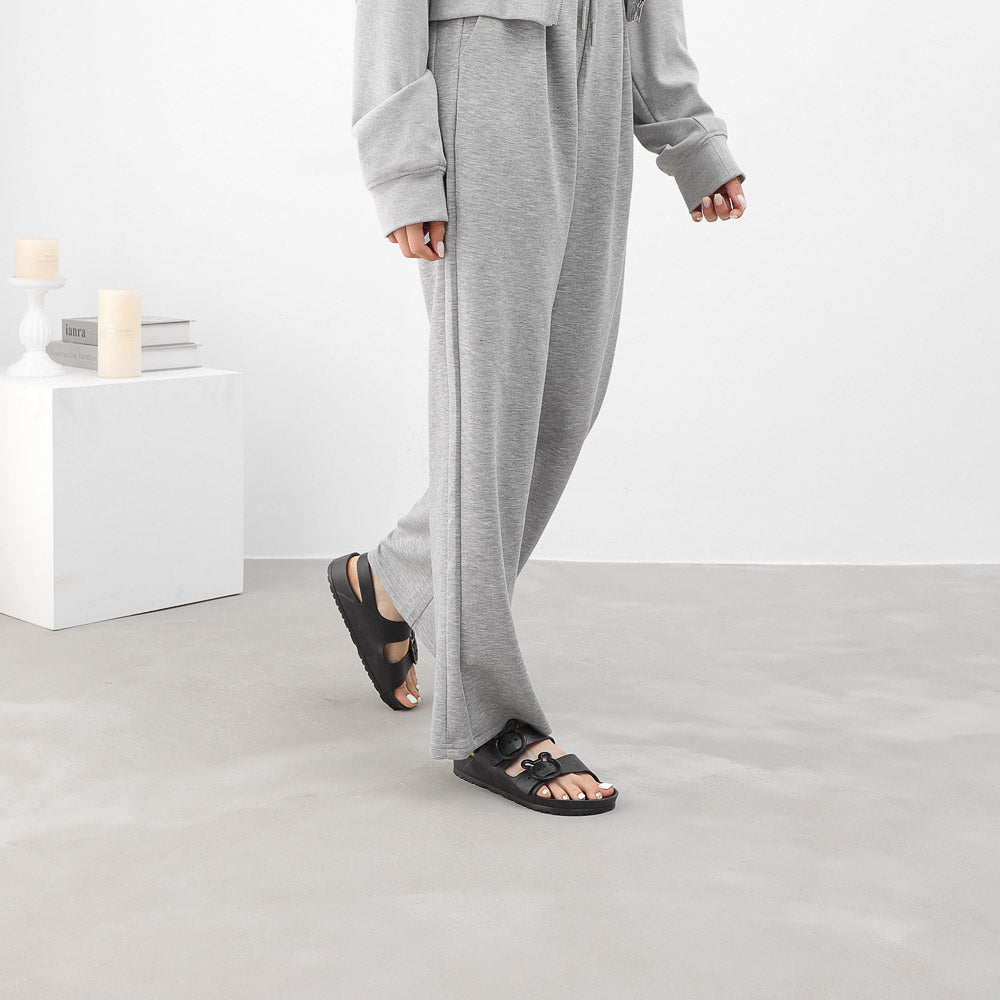 ITSHU Bear Buckle Sporty Sandles