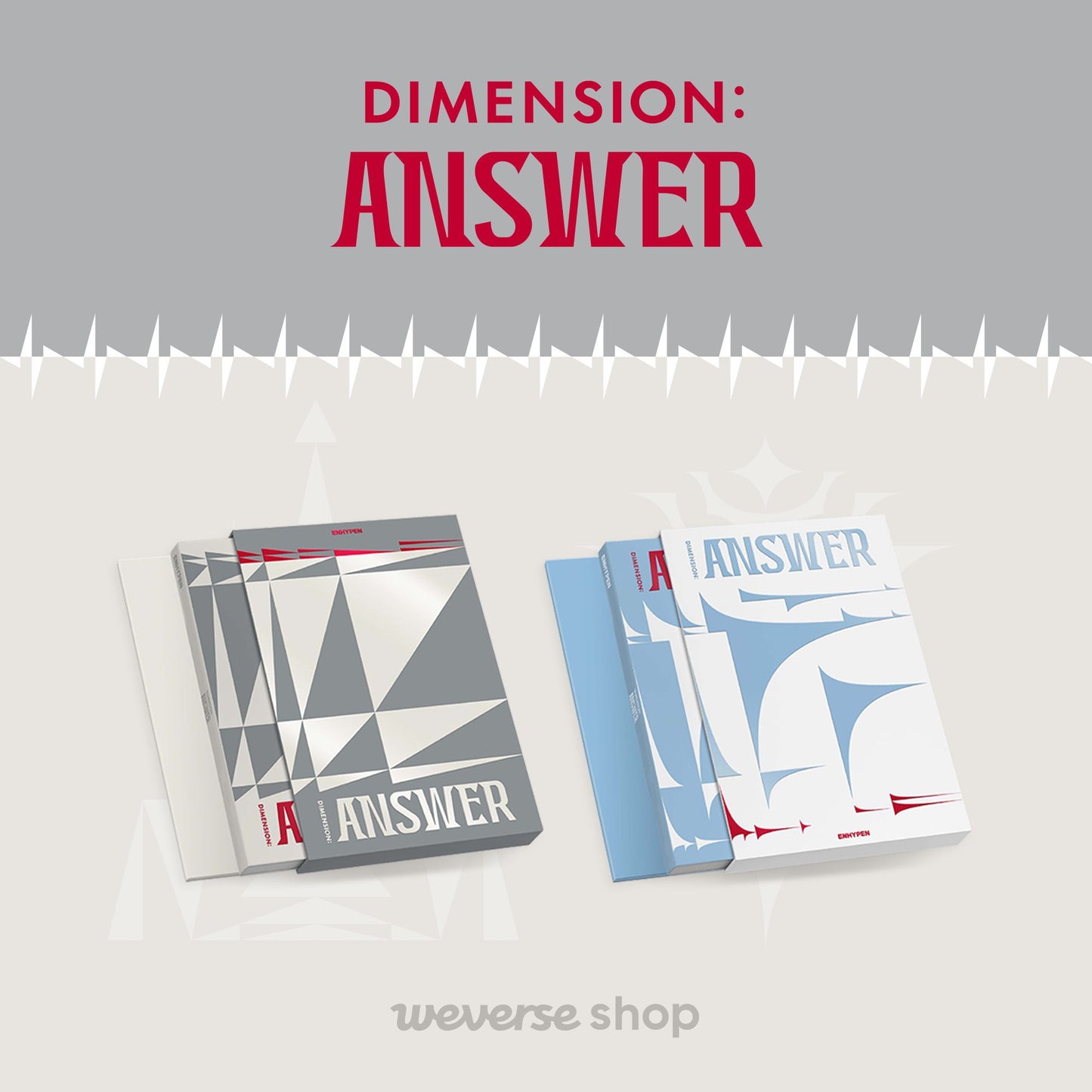 ENHYPEN 1st Studio Repackaged Album : DIMENSION : ANSWER (SET)