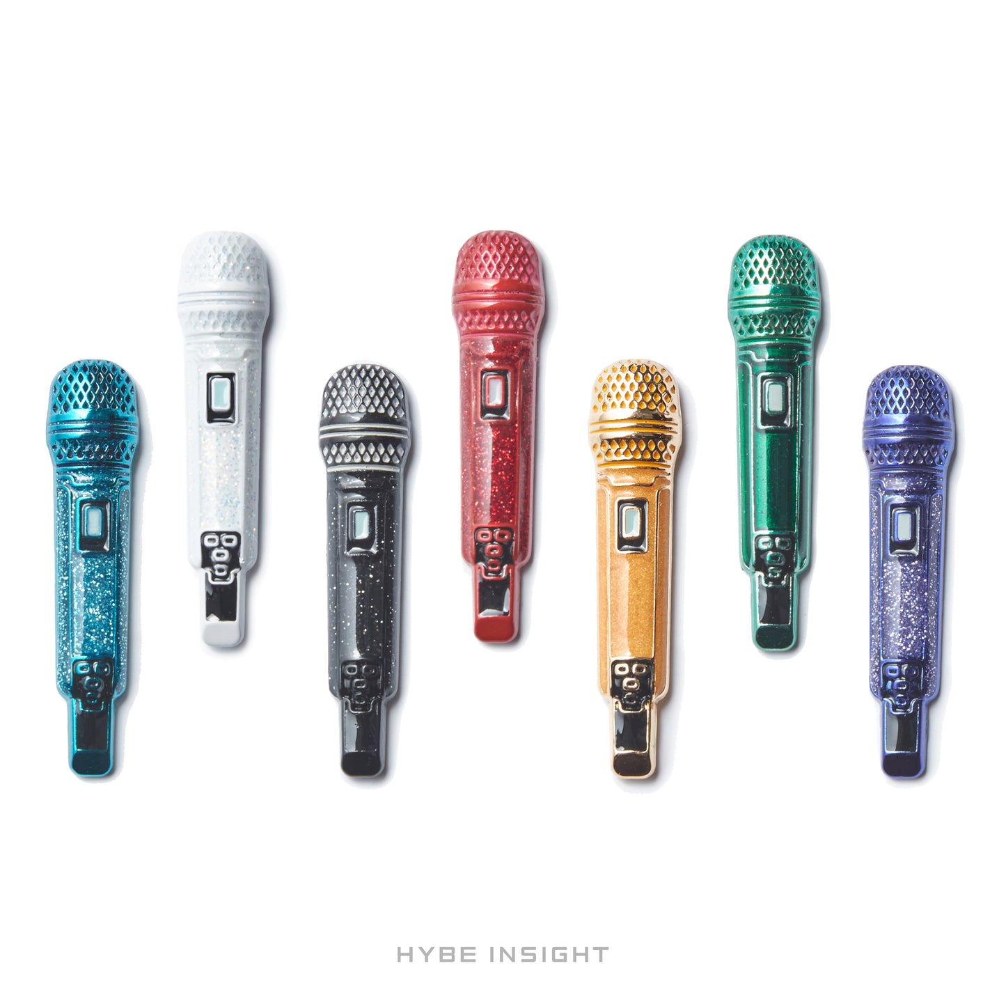 BTS HYBE INSIGHT Mic Badge with Random Photocard