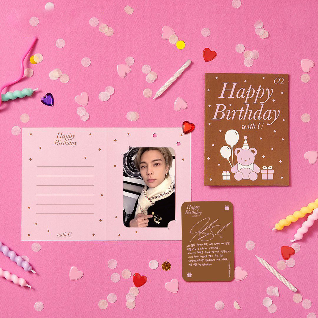 NCT Johnny Artist Birthday Brooch & Birthday Card