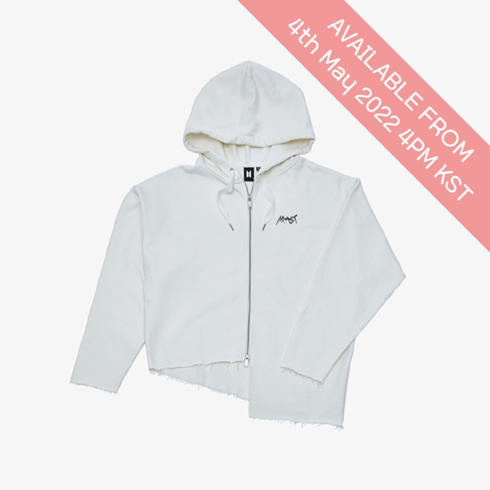 BTS Made by Artist Jungkook ARMYST Zip-up Hoodie (White)