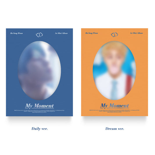 HA SUNG WOON 1st Mini Album : My Moment (Random Ver)