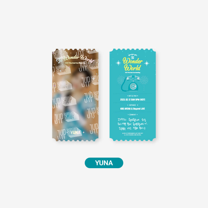 ITZY To Wonder World Special Photo Ticket Set