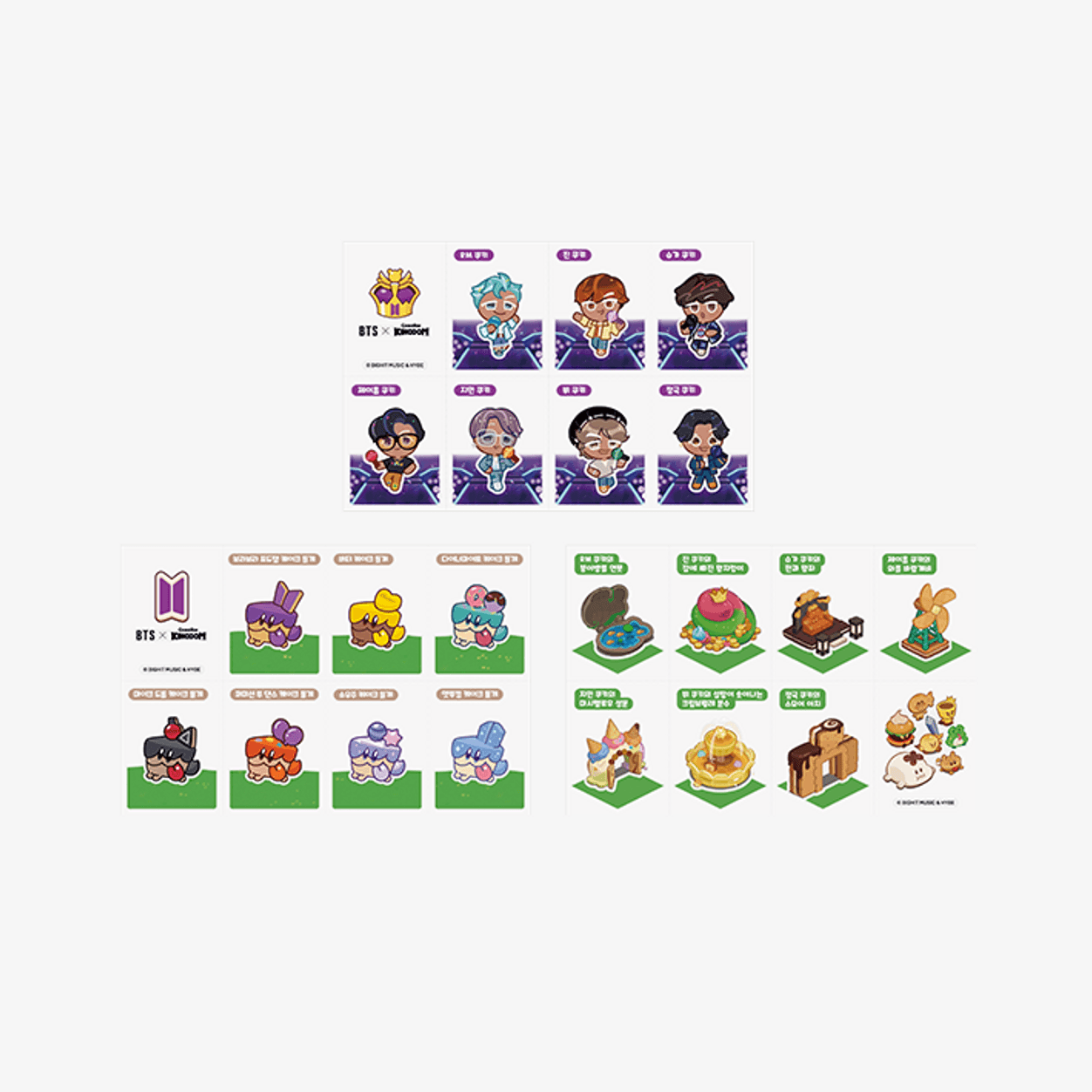 BTS X COOKIE RUN: KINGDOM Sticker Set