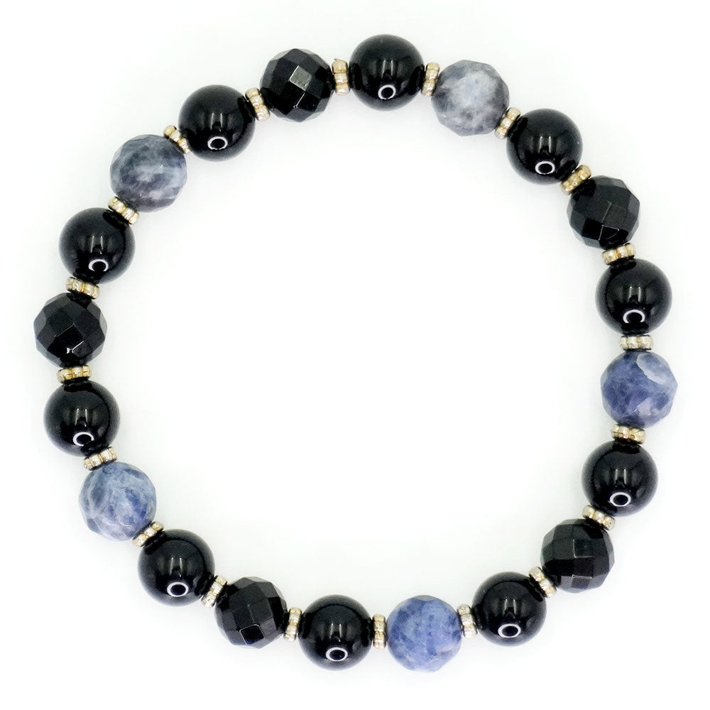 BTS Jungkook Same Style Natural Raw Onyx Sodalite Bracelet