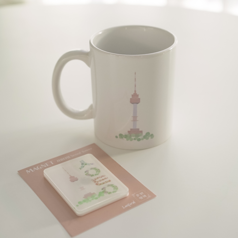 Hangeul Seoul Tower Mug