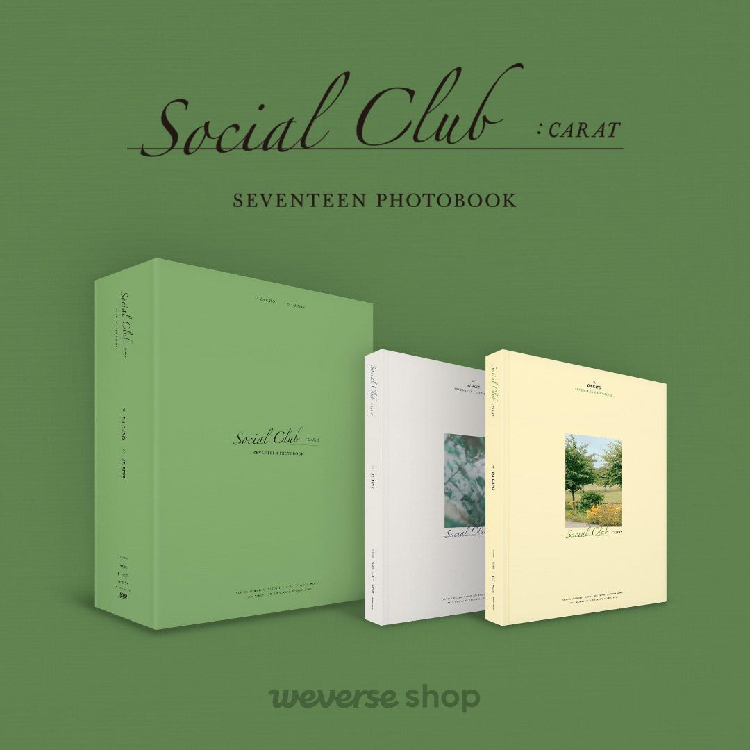 SEVENTEEN Photobook : SOCIAL CLUB: CARAT' SET – KPOP2U_Unnie