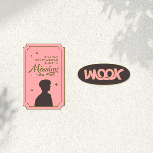 LEE DONG WOOK Fanmeeting [Missing: Finding WOOK] Badge