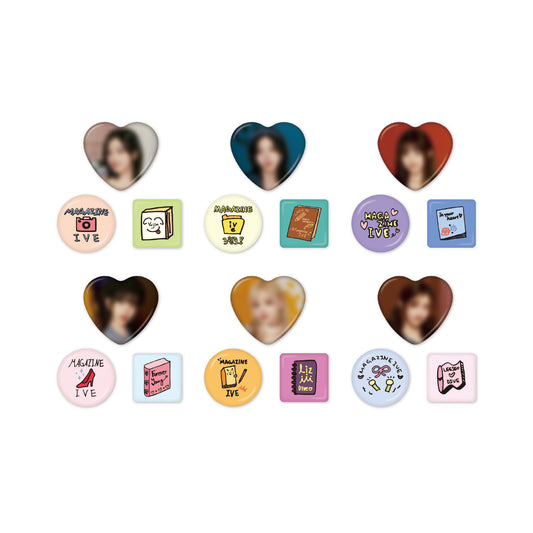IVE [2nd Fanmeeting: MAGAZINE IVE] Random Pin Button Set