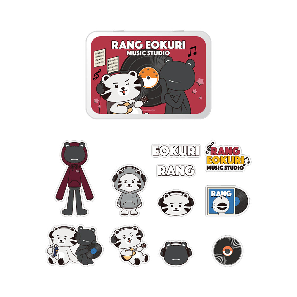 AHN HYO SEOP [RANG & EOKURI] Tin Case & Removable Sticker Set
